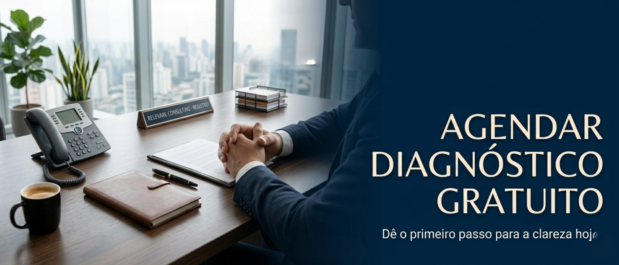 Agendar diagnóstico gratuito Helevare gestão financeira
